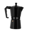 Ver imagem 1 de Cafeteira Italiana Black Plus Cafe Expresso Manual Moka 3 Xicaras Premium Preta em Aluminio