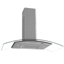 Ver imagem 1 de Coifa Fogatti de Parede Clean Vidro Curvo Kromanox 90cm