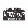 Placa Quadro Cantinho do Churrasco Personalizada Mdf 60x35cm - 4
