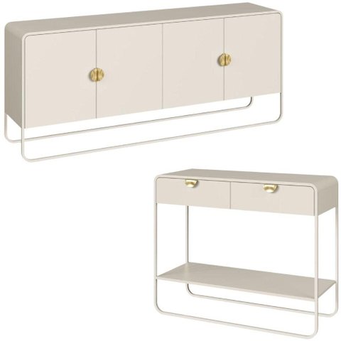 Balcao Buffet e Aparador 180 cm Organica Off White Artesano