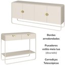 Ver imagem 5 de Balcao Buffet e Aparador 180 cm Organica Off White Artesano