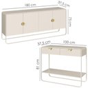 Ver imagem 4 de Balcao Buffet e Aparador 180 cm Organica Off White Artesano