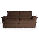 Ver imagem 7 de Sofá Retrátil Reclinável Aconchego 2,70m Bouclê