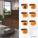 Ver imagem 4 de Sofá Retrátil Reclinável Aconchego 2,70m Bouclê