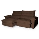 Ver imagem 5 de Sofá Retrátil Reclinável Aconchego 2,70m Bouclê