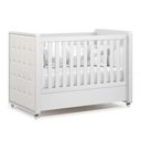 Ver imagem 5 de Berço Americano com Capitonê New Boucle e Cômoda Infantil Tutto New Branco Acetinado - Matic