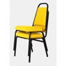 02 Cadeiras Empilhável para Hotelaria Linha Hotel Jersey Amarelo - 1
