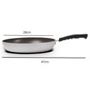 Ver imagem 3 de Frigideira Antiaderente 28cm 2,55L Ceramic Life Brinox Alta Alta Profissional Cozinha Restaurante