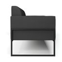 Ver imagem 7 de Sofá Namoradeira Base Industrial Alta Preto Marisa Corino D03 - D\'rossi Cor Preto