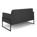Ver imagem 2 de Sofá Namoradeira Base Industrial Alta Preto Marisa Corino D03 - D\'rossi Cor Preto