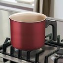 Ver imagem 2 de Leiteira Tramontina Vermelha Fervedor Turim 1L Antiaderente Alumínio Starflon Max