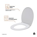 Ver imagem 6 de Assento Termofixo com Soft Close para Vaso Sanitário Titanita Pingoo.casa - Branco