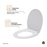 Assento Termofixo com Soft Close para Vaso Sanitário Titanita Pingoo.casa - Branco - 6