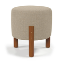 Ver imagem 2 de Puff, Puf Banqueta Sala Redondo Bege ou Cinza Redondo -Thor- CM - Bege