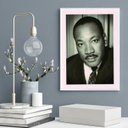 Ver imagem 2 de Quadro Martin Luther King- Fotografia 24x18cm:madeira Preta