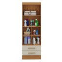 Ver imagem 2 de Armário Multiuso Modulare 2 Portas 2 Gavetas Cinamomo/off White - Panorama Móveis