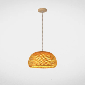 PENDENTE RÚSTICO SUMATRA FIBRA DE BAMBU 1XE27 (D)45CM GMH TRADE