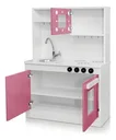 Ver imagem 6 de Cozinha Infantil Completa com Armários Portas Funcionais Mini Cozinha de Brinquedo Educativa Rosa