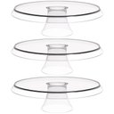 Ver imagem 1 de Conjunto 3 Boleiras Transparentes 28cm Bases para Docinhos e Tortas Glassy Crippa