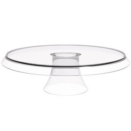 Conjunto 3 Boleiras Transparentes 28cm Bases para Docinhos e Tortas Glassy Crippa - 2