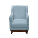 Ver imagem 3 de Poltrona de Amamentação Aquila Plus Balanço com Puff Bouclê Azul Claro