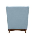 Ver imagem 5 de Poltrona de Amamentação Aquila Plus Balanço com Puff Bouclê Azul Claro