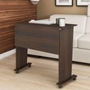 Ver imagem 4 de Mesa para Notebook com Rodízios Me4117 Nogal - Tecno Mobili