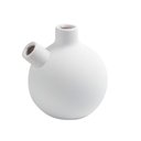 Ver imagem 1 de Vaso Decorativo 11,5 Cm Detalhe Formas Retas em Ceramica Branco