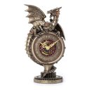 Ver imagem 1 de Dragão Relógio Steampunk Estatueta Veronese 99809 Bronze