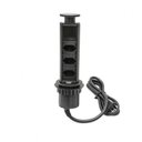 Ver imagem 1 de Mini Totem Manual QTMOV 3 Tomadas Preto