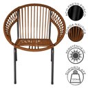 Ver imagem 5 de Kit 4 Cadeiras de Área Eclipse em Aço e Corda Náutica