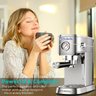 Casabrews Máquina de Espresso 20 Bar com Vaporizador de Leite (prata) - 8