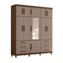 Ver imagem 2 de Guarda Roupa Triton Plus Casal 10 Portas Modulado Espelho Móveis Albatroz