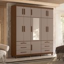 Ver imagem 3 de Guarda Roupa Triton Plus Casal 10 Portas Modulado Espelho Móveis Albatroz