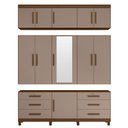 Ver imagem 4 de Guarda Roupa Triton Plus Casal 10 Portas Modulado Espelho Móveis Albatroz