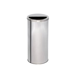 Lixeira de Inox 100l com Aro Meia Lua 40x80 - 1