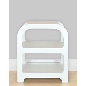 Mesa de Cabeceira Plaster Branca Woodyou