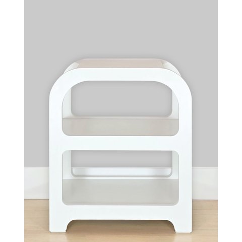 Mesa de Cabeceira Plaster Branca Woodyou