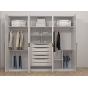 Ver imagem 3 de Guarda Roupa Casal 6 Portas MDF Originale 2,67m Belmax:Branco