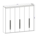 Ver imagem 5 de Guarda Roupa Casal 6 Portas MDF Originale 2,67m Belmax:Branco