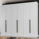 Ver imagem 1 de Guarda Roupa Casal 6 Portas MDF Originale 2,67m Belmax:Branco