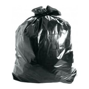 400 Unid Saco de Lixo Plástico Preto 60 Litros Preto