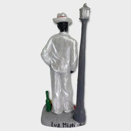 Escultura Zé Pelintra Branco em Resina 18 cm - 4