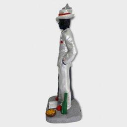 Escultura Zé Pelintra Branco em Resina 18 cm - 3
