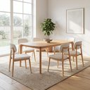 Ver imagem 2 de Mesa de Jantar Andaluz com 6 Cadeiras Stallion Cinamomo 180cm