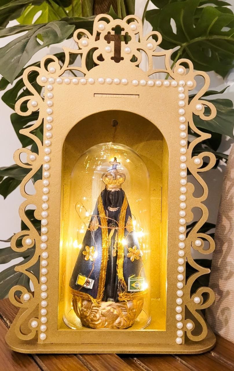 Luminária Nossa Senhora Aparecida com Santuário Amor Lindo Boutique - 2