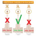 Ver imagem 6 de Acabamento Registro Alavanca C-22 Luxo Metal Padrão Deca:Cromado