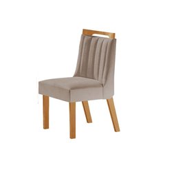 Sala de Jantar Madri Redonda 1,10 X 1,10 M com 4 Cadeiras Lottus Linho Bege Lj Móveis - 6