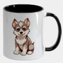 Ver imagem 1 de Caneca Branca com Interna Preta Y5 Cachorro Desenho Fofo 33