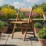 Cadeira para Jardim Dobrável Eucalipto Verniz - 1